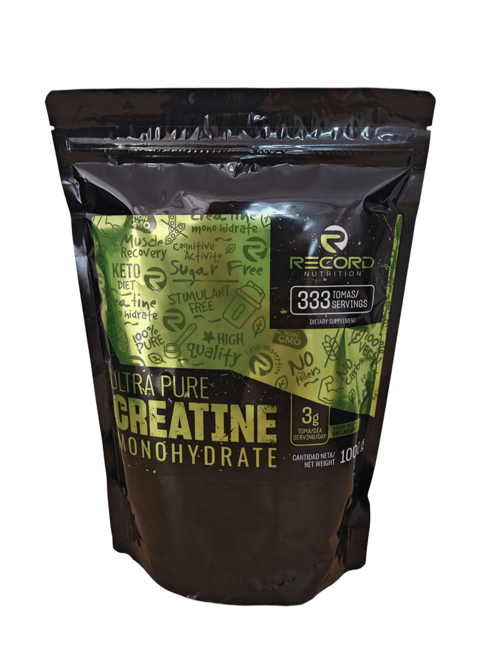 Creatina Monohidrato Ultrapure 1000 g – 200 Mesh – Creatina Monohidrato en Polvo de Alta Pureza